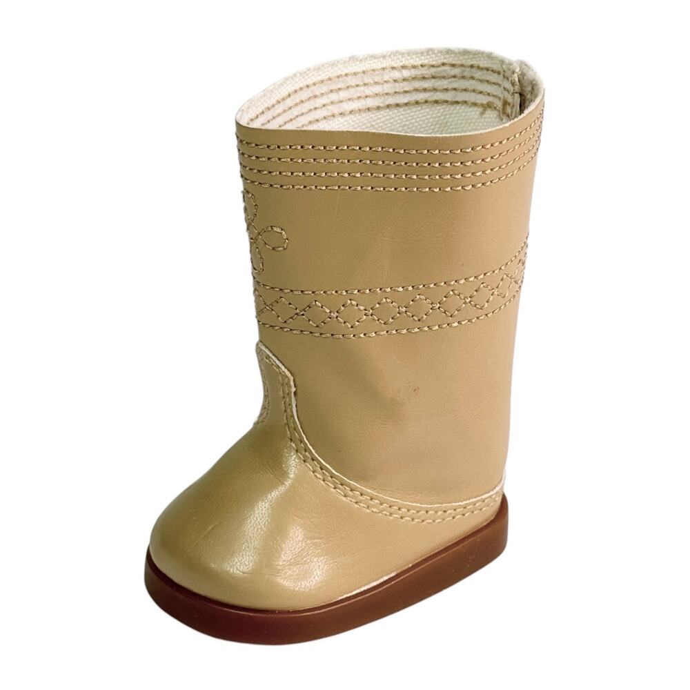American Girl Ivy Meet Boot, Left Shoe Only Tan Brown Doll Accessory Retired - Picture 2 of 8